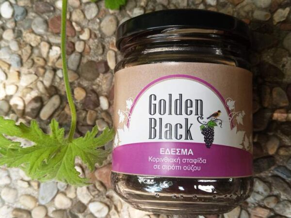 GOLDEN BLACK ΚΟΡΙΝΘΙΑΚΗ ΣΤΑΦΙΔΑ ΣΕ ΣΙΡΟΠΙ ΟΥΖΟΥ